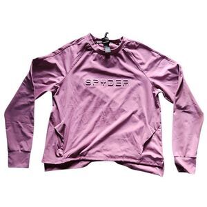 SPYDER Active Ladies Long Sleeve Activewear Top Purple Large